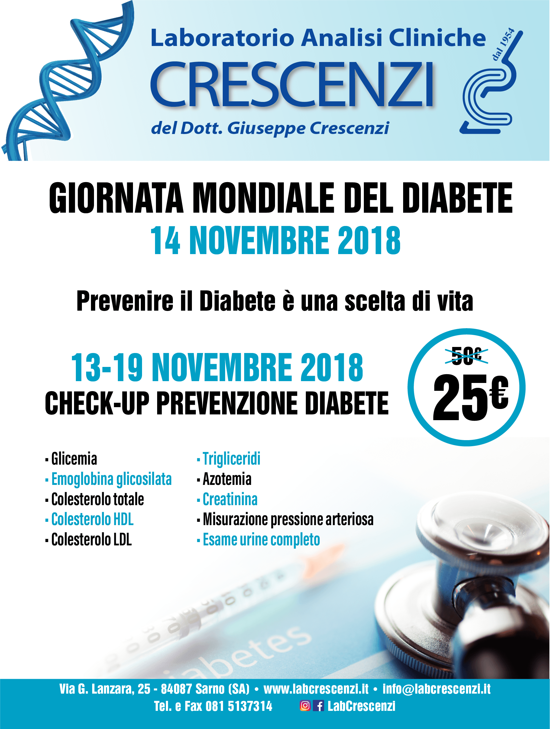 "CHECK-UP PREVENZIONE DIABETE" "CHECK-UP PREVENZIONE DIABETE"