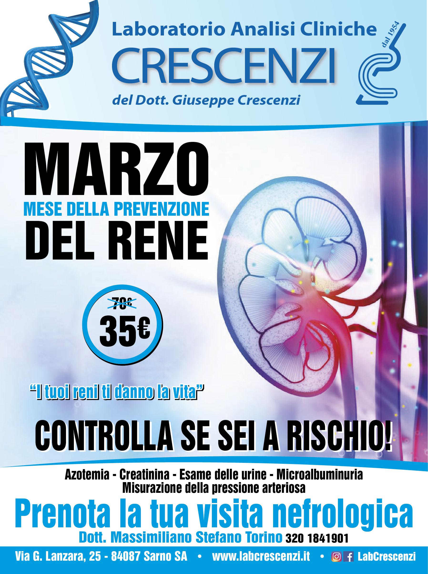 π΅MARZO 2019 - MESE della PREVENZIONE del RENEπ΅ π΅MARZO 2019 - MESE della PREVENZIONE del RENEπ΅