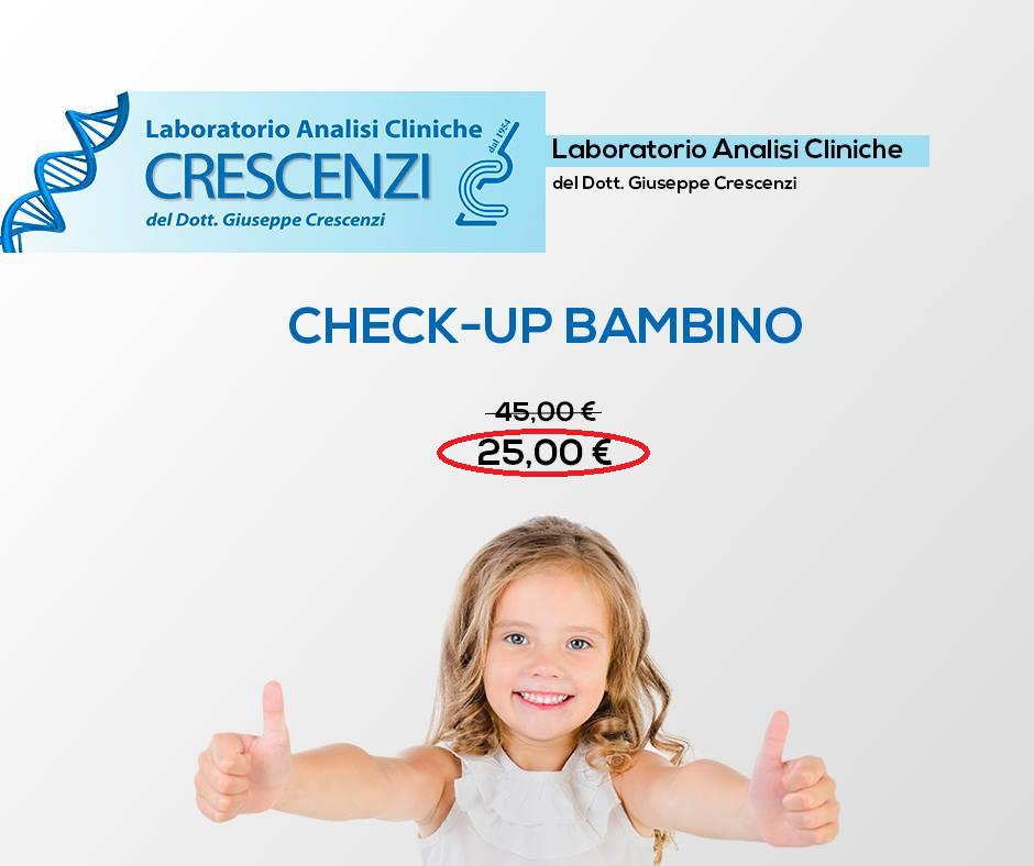 OFFERTA - CHECK-UP BAMBINI OFFERTA - CHECK-UP BAMBINI
