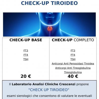 CHECK UP PREVENZIONE - TIROIDE 