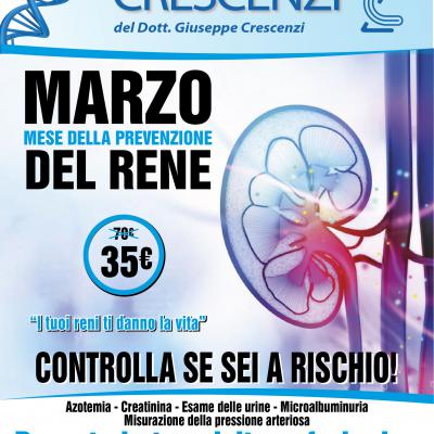 🔵MARZO 2019 - MESE della PREVENZIONE del RENE🔵